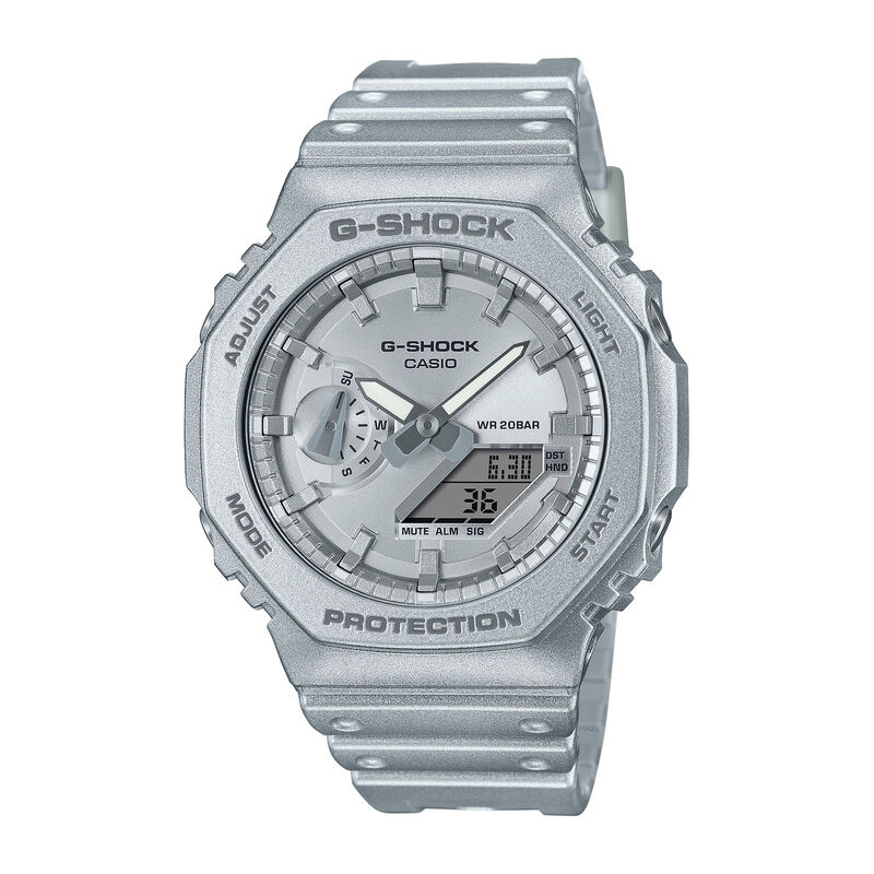 Forgotten Future Men&#39;s 2100-Series Analog-Digital Watch in Metallic Silver, 48MM