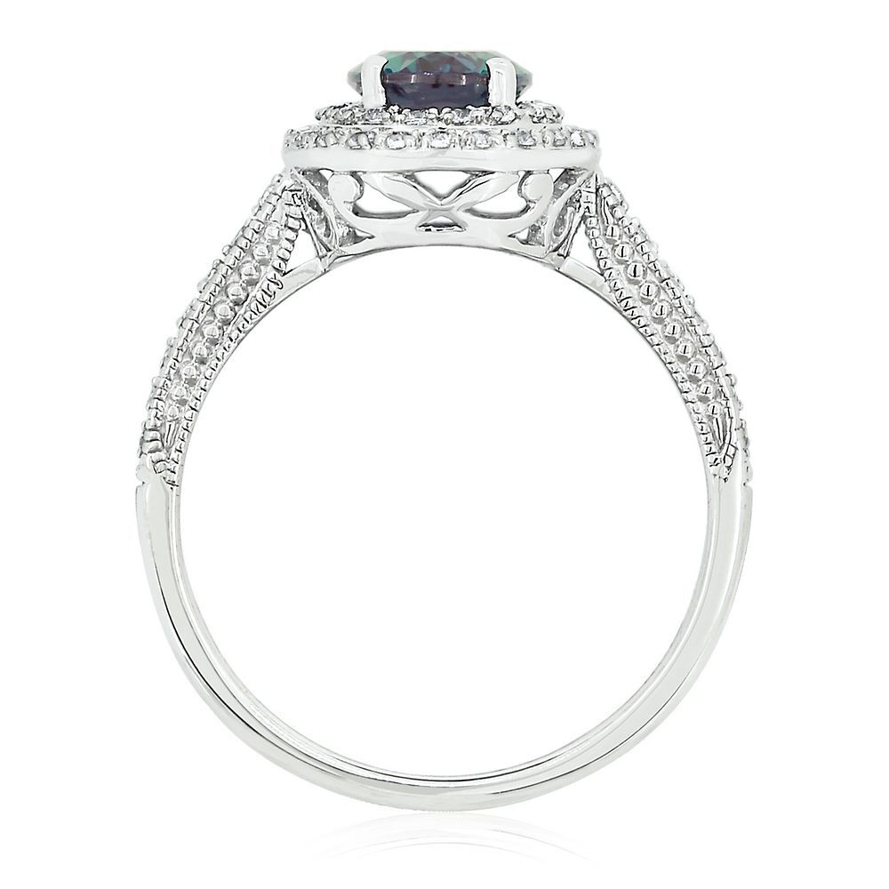 White sapphire 2025 halo ring