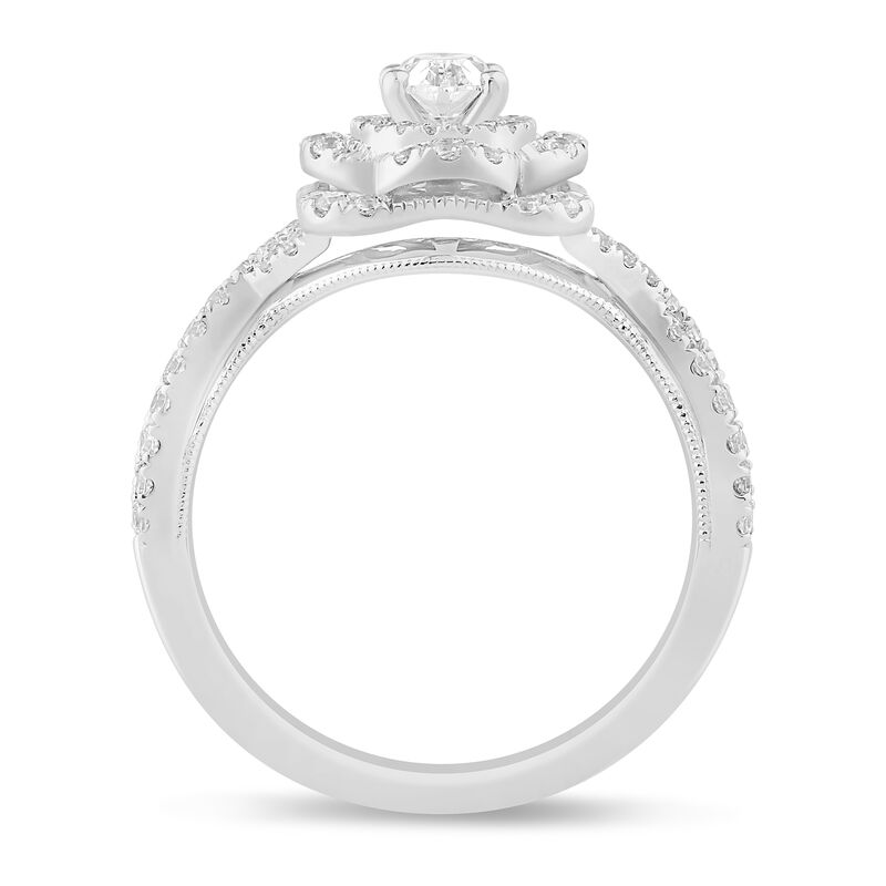 Tilda Diamond Halo Engagement Ring in 14K White Gold &#40;1 ct. tw.&#41;