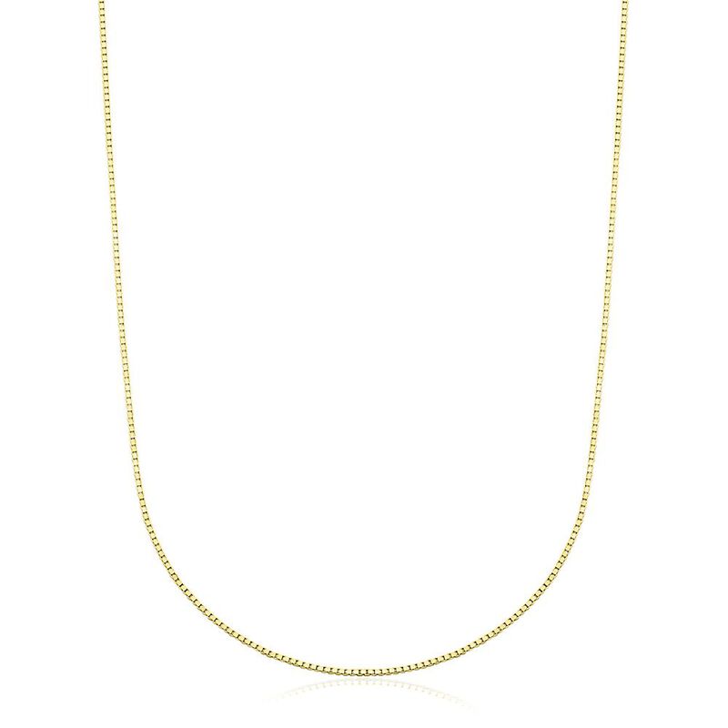 Box Chain in 14K Yellow Gold, 18&quot;