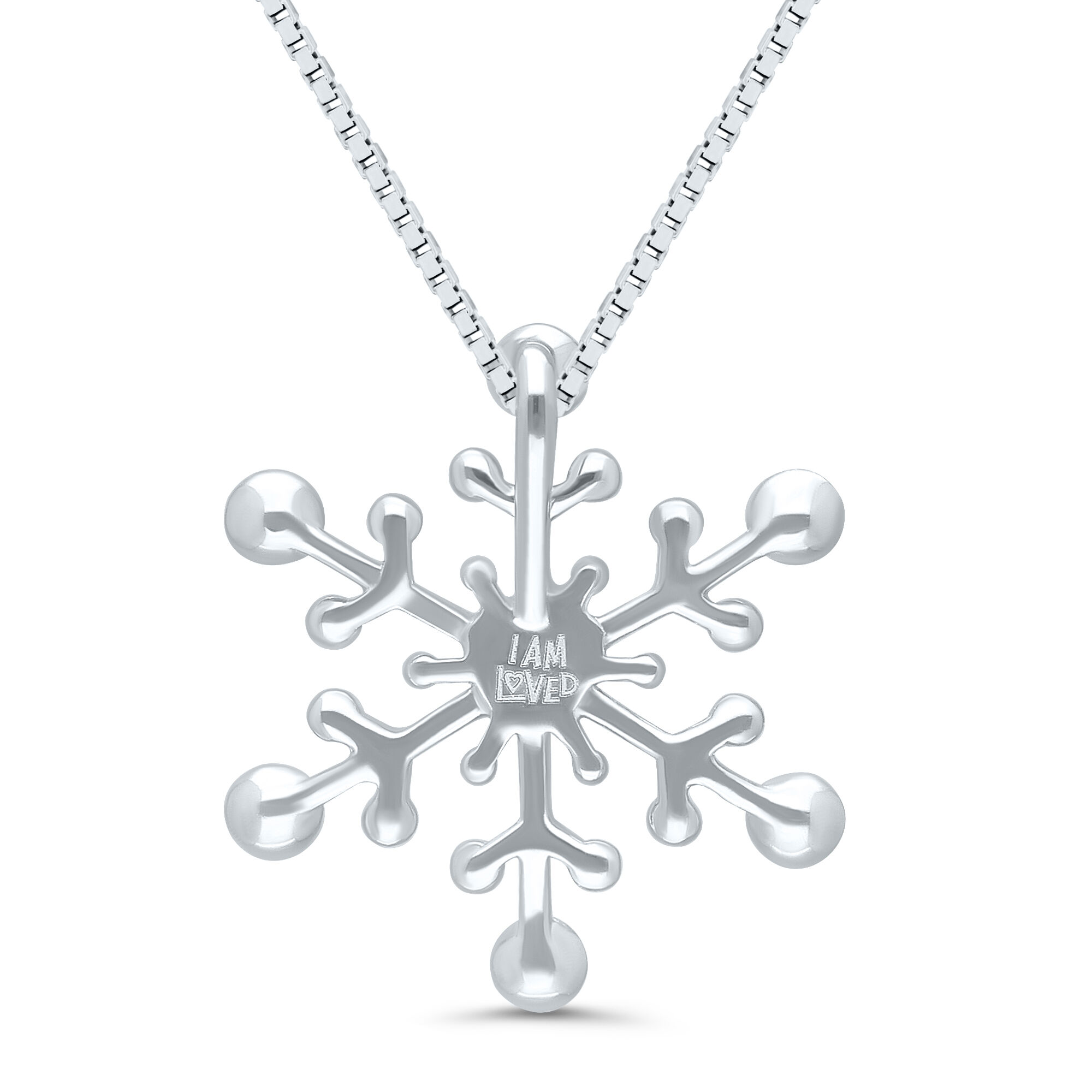 Buy White Swarovski Crystal Snowflake Necklace, Silver Snowflake Pendant  20mm 4/5 With Zirconia, Dainty Snowflake Charm, 925 Sterling Silver Online  in India - Etsy