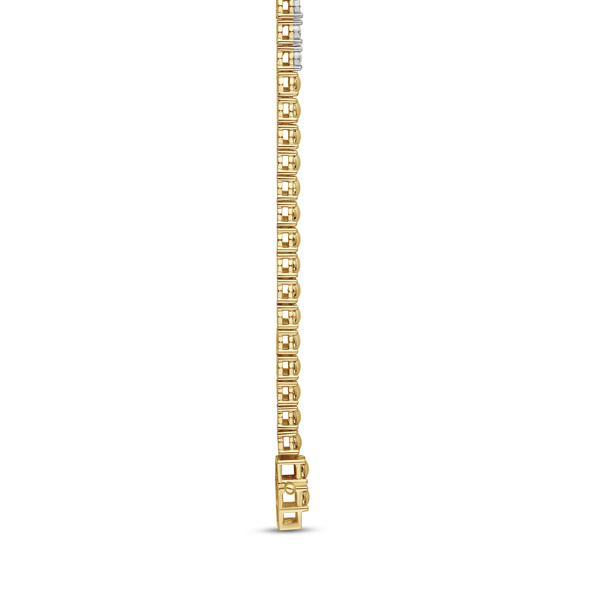 15 Carat Diamond Tennis Necklace in 14k Yellow Gold - Filigree Jewelers