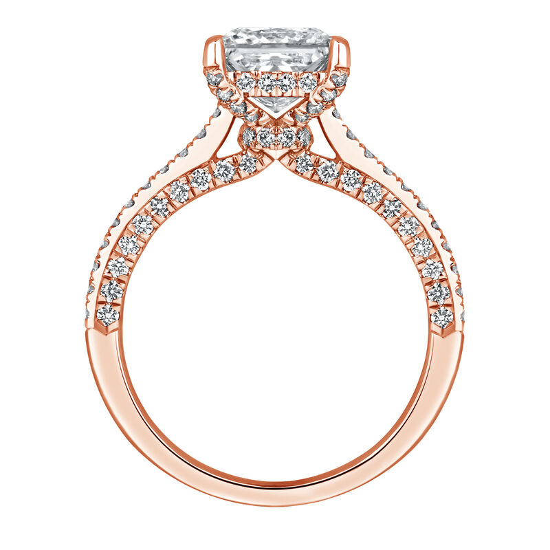 Morgan Lab Grown Diamond Engagement Ring in 14K Rose Gold &#40;2 7/8 ct. tw.&#41;