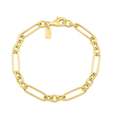 Anchor Link Bracelet in Vermeil, 5MM, 7.5