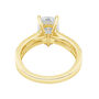 Clover Lab Grown Diamond Elongated Cushion-Shaped Engagement Ring in 18K yellow gold &#40;2 1/2 ct. tw.&#41;