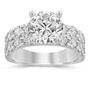 1 3/4 ct. tw. Lab Grown Diamond Semi-Mount Engagement Ring in 14K White Gold &#40;Setting Only&#41;