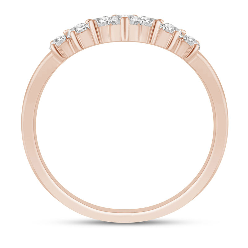 Diamond Chevron Contour Band in 14K Rose Gold &#40;1/2 ct. tw.&#41;