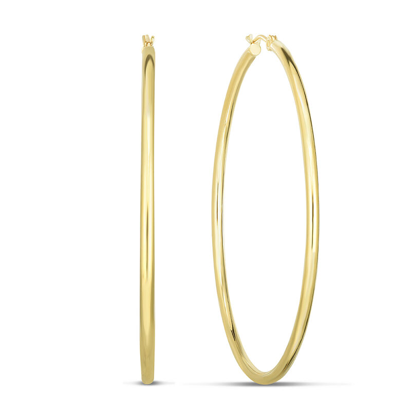 Hoop Earrings in 14K Yellow Gold | Helzberg Diamonds