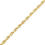 Solid Glitter Rope Chain in 14K Yellow Gold, 2.5MM, 18&rdquo; 