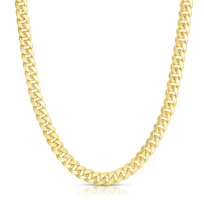 Men's Miami Cuban Link Chain in 14K Yellow Gold, 6.1MM, 24