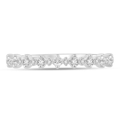 Lab grown Diamond Prong Stack Band in 10K Gold (1/4 ct. tw.)