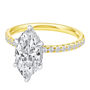 Palmer Lab Grown Diamond Marquise Engagement Ring in 14K Yellow and White Gold &#40;2 7/8 ct. tw.&#41;