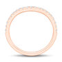 Lab Grown Diamond Contour Band in 14K Rose Gold &#40;1/5 ct. tw.&#41;