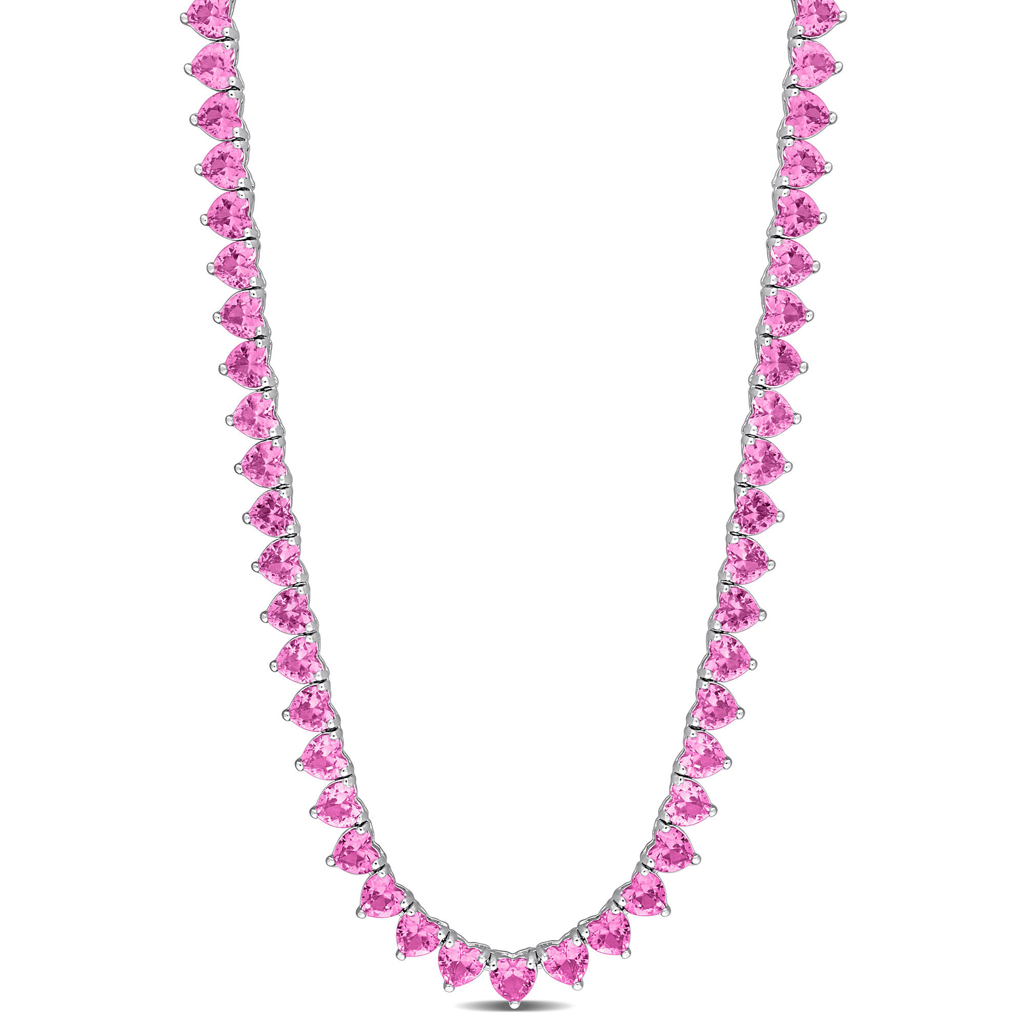 Heart shaped tennis deals necklace