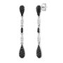 Black and White Diamond Drop Earrings in 10K White Gold &#40;1/2 ct. tw.&#41;