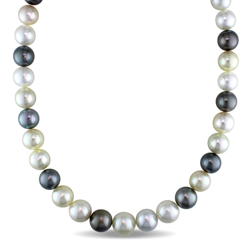 South Sea &amp; Tahitian Pearl Necklace in 14K Yellow Gold
