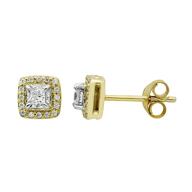 1/4 ct. tw. Diamond Illusion Stud Earrings in 10K Yellow Gold