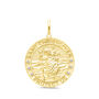 Men&#39;s Diamond Accent Saint Christopher Charm in 10K Yellow Gold