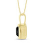 Black Diamond Bezel Pendant in 10K Yellow Gold &#40;1 ct.&#41;