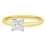 Diamond Princess Cut Solitaire Engagement Ring in 14K Yellow Gold &#40;1 ct.&#41;