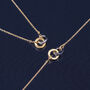 Linked Circle Bracelet in Sterling Silver and Vermeil