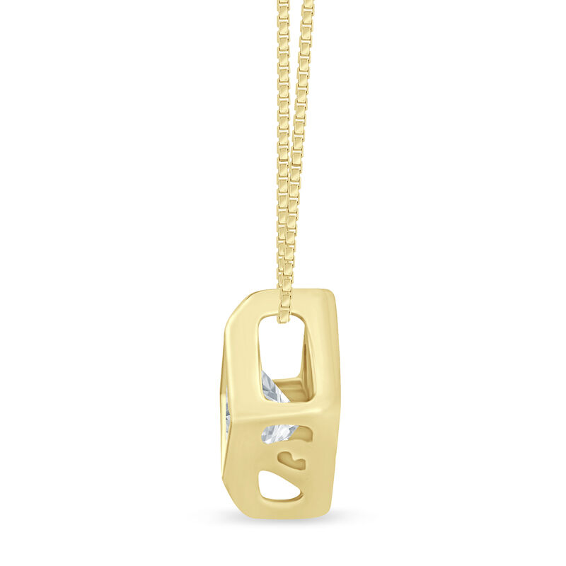 Diamond Starra Pendant in 14K Yellow Gold &#40;1/10 ct. tw.&#41;