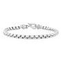 Men&#39;s Diamond Terminal Bracelet in Stainless Steel &#40;1/10 ct. tw.&#41;