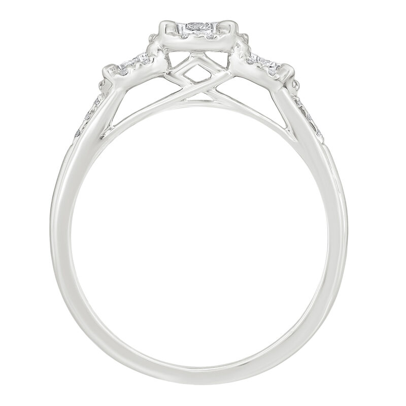 Diamond Ring in 10K White Gold &#40;1/4 ct. tw.&#41;