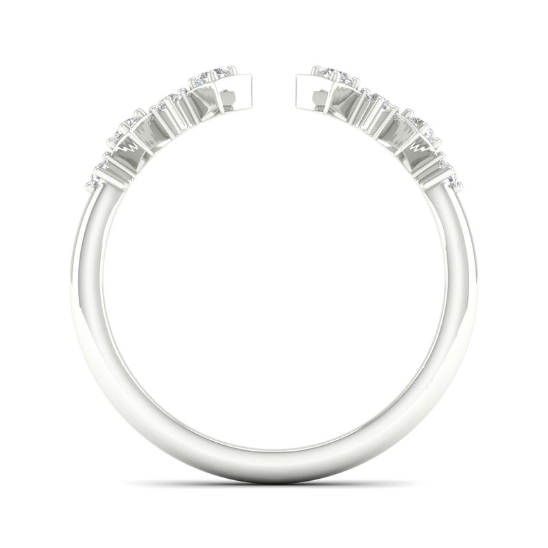 Diamond Cuff Band in 14K White Gold &#40;1/8 ct. tw.&#41;