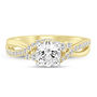 1/3 ct. tw. Round-Cut Diamond Semi-Mount Engagement Ring in 14k Yellow and White Gold &#40;Setting Only&#41;