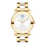 Ceramic Men&rsquo;s Watch in Gold Ion-Plated Stainless Steel