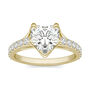 Lab-Created Moissanite Engagement Ring in 14K Yellow Gold &#40;2 1/4 ct. dew&#41;