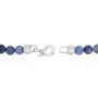 Men&#39;s Sodalite Bead Bracelet in Stainless Steel