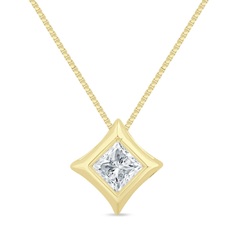 Diamond Starra Pendant in 14K Yellow Gold &#40;1/10 ct. tw.&#41;