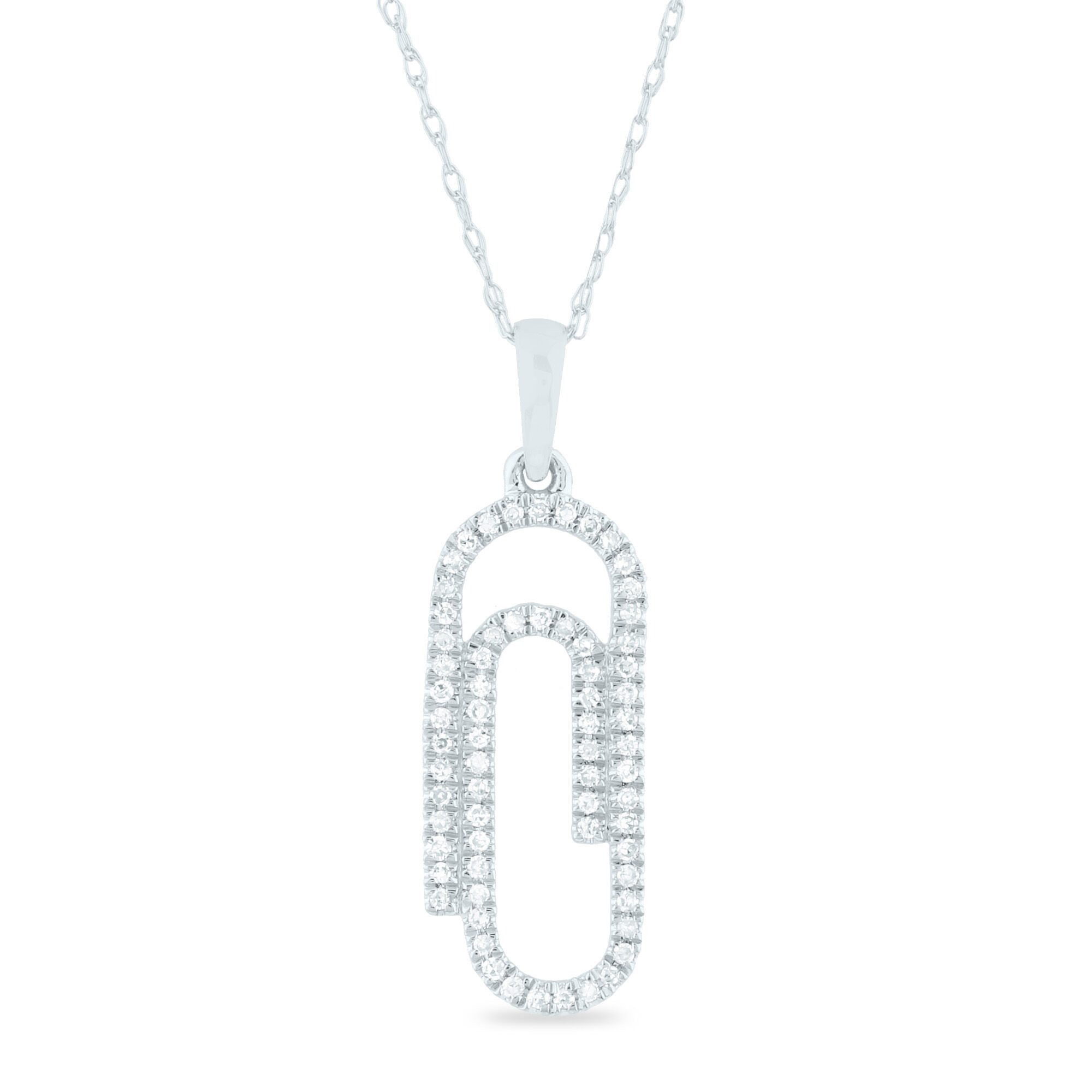 Statement Fancy Diamond Bezel Paperclip Necklace – 770 Fine Jewelry