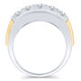 Men&rsquo;s Lab Grown Diamond Ring in 10K Yellow &amp; White Gold &#40;1 1/2 ct. tw.&#41;