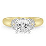 3/8 ct. tw. Marquise and Round-Cut Diamond Semi-Mount Engagement Ring in 14k Gold &#40;Setting Only&#41;