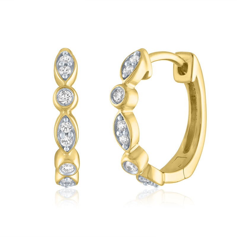 Brilliance Fine Jewelry 1/2 Carat T.W. Diamond 10 KT Yellow Gold Solitaire Studs - Each