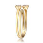 Diamond Bezel Wrap Ring in 10K Yellow Gold &#40;1/3 ct. tw.&#41;