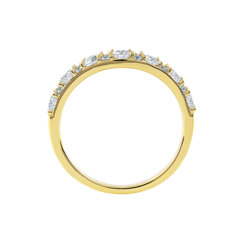 Lab Grown Diamond Contour Band in 14K Yellow Gold &#40;3/4 ct. tw.&#41;