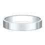 Flat Plain Wedding Band in 14K White Gold, 3MM