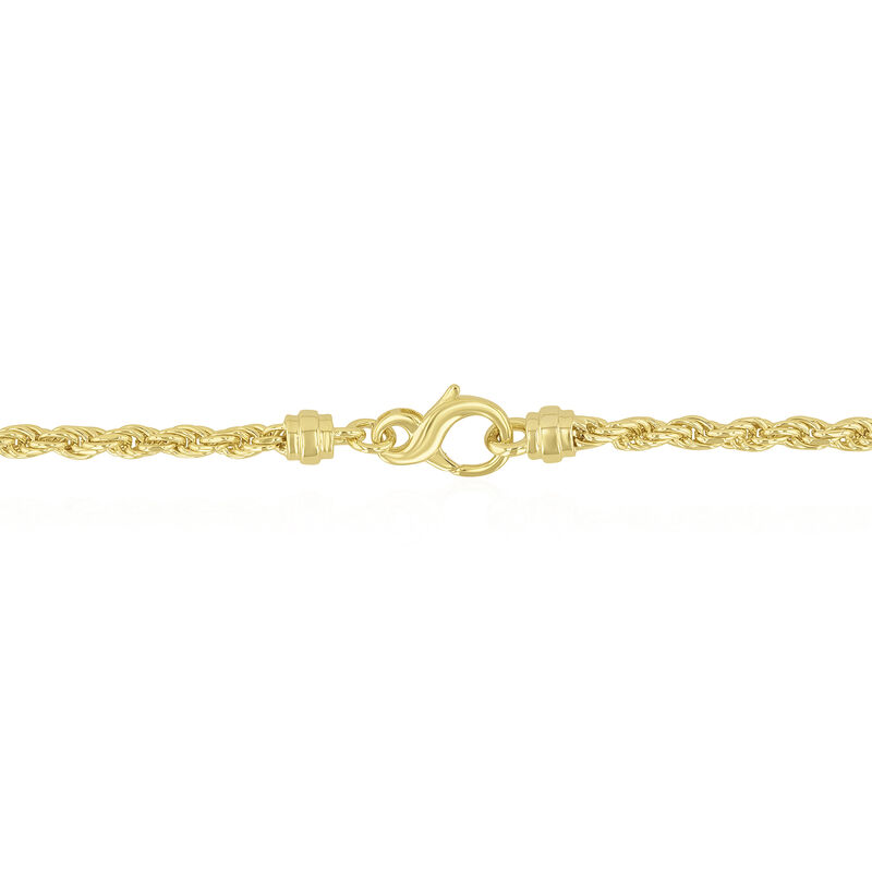 Men&#39;s Rope Chain in Vermeil, 3.5MM, 20&quot;