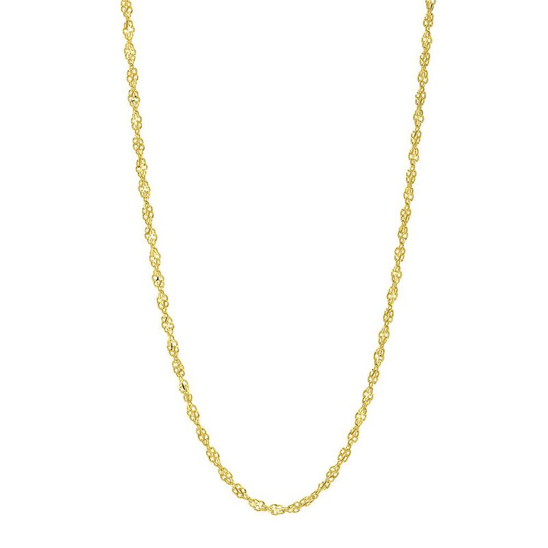 Singapore Chain in 14K Yellow Gold, 18&quot;