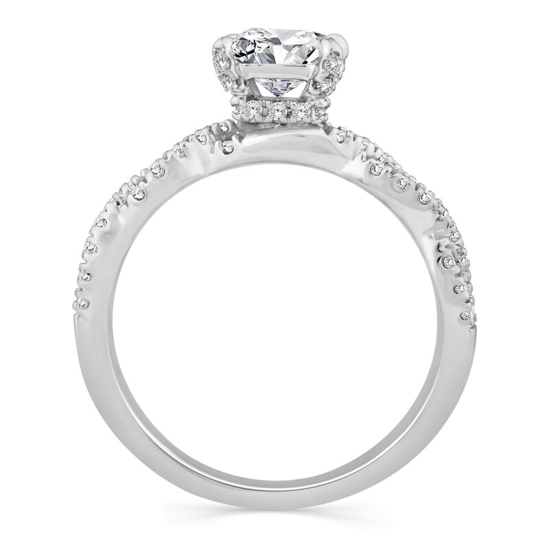 Lab Grown Diamond Princess-Cut Engagement Ring in 10K White Gold &#40;1 ct. tw.&#41;