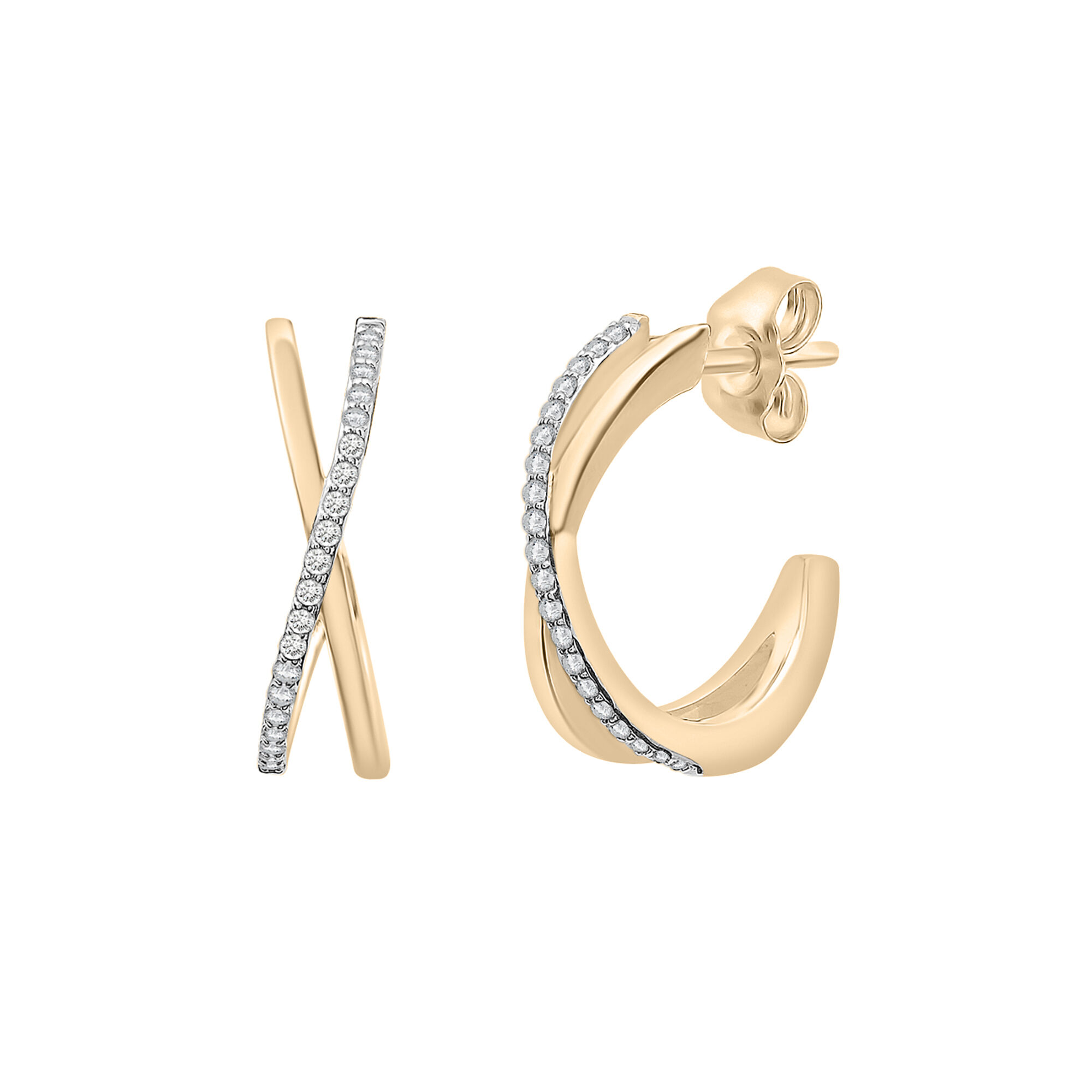 Royce Diamond Huggie Hoop Earrings – Steven Singer Jewelers