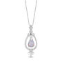 Elsa Opal and Diamond Pendant in Sterling Silver &#40;1/7 ct. tw.&#41;