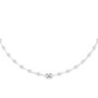 Lab Grown Diamond Bezel Station Necklace in 18K White Gold, 16&rdquo; &#40;4 3/4 ct. tw.&#41;