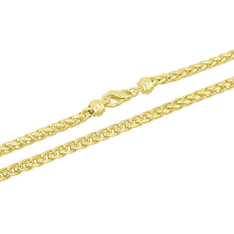 Men&#39;s Wheat Chain in Vermeil, 5MM, 22&quot;