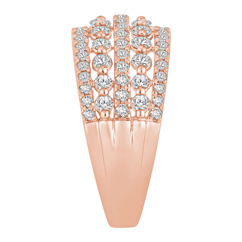 Diamond Five-Row Anniversary Band in 10K Rose Gold &#40;1 ct. tw.&#41;