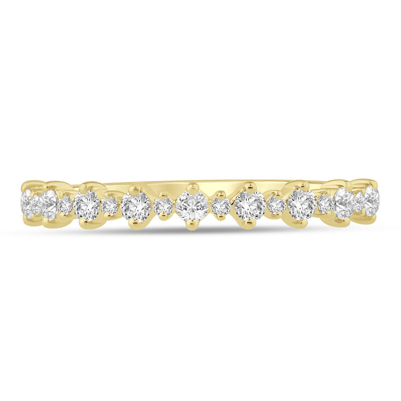 Lab Grown Diamond Prong Stack Band in 10K Yellow Gold &#40;1/4 ct. tw.&#41;